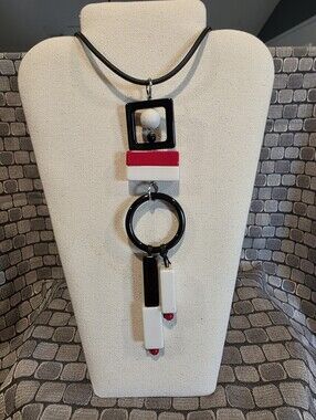 Alisha D. Italian Contempory Resin Statement Necklace